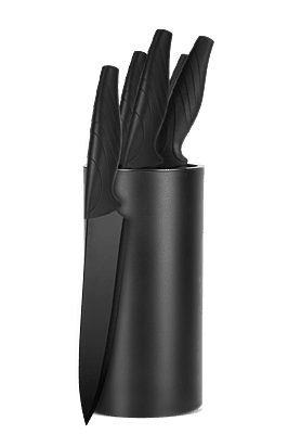 6pc Knife and Crock Set