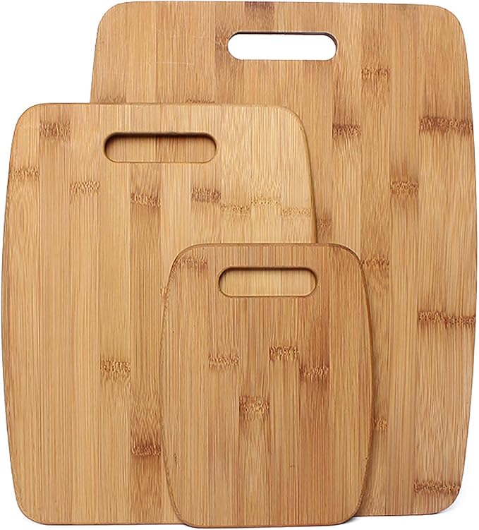 Gourmet Edge 3PC Bamboo Cutting Board Set