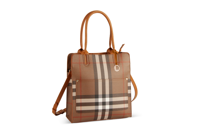 Newberry Tote Bag - Berry Plaid