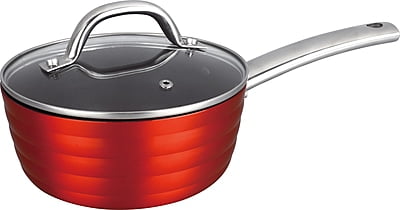 2 QT Nonstick Saucepan - Red
