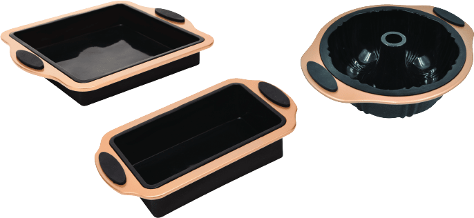 3pc Copper Silicone Bakeware Set 3pc Copper Silicone Bakeware Set