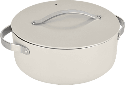 4.5 QT Ceramic Stock Pot - Cream