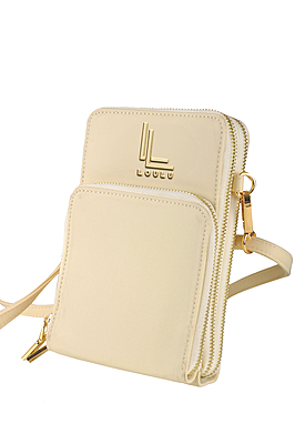LouLu Le Creme Ivory Cell Phone Crossbody LouLu Le Creme Ivory Cell Phone Crossbody