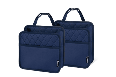 Hanging Backseat Car Organizer Set - Navy