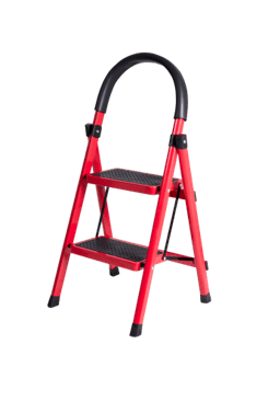 Foldable Step Ladder - Red 2 Foldable Step Ladder - Red 2