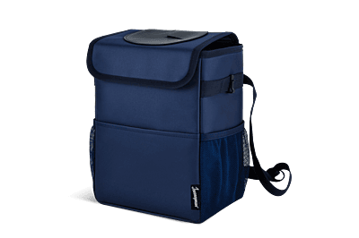 Hanging Car Garbage Can - Navy