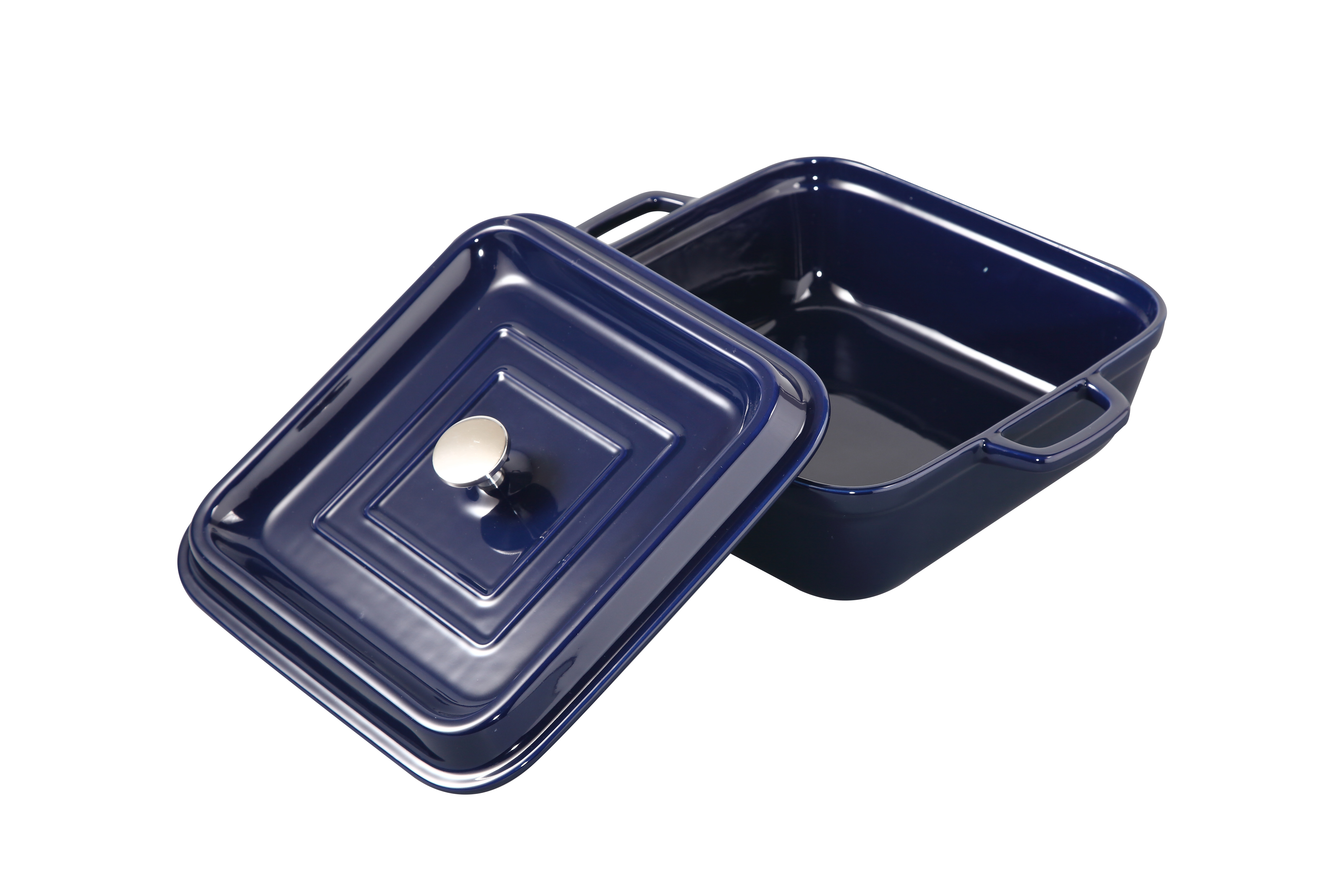 Stoneware Square Covered Baker